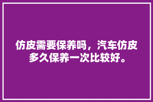 仿皮需要保养吗，汽车仿皮多久保养一次比较好。  第1张 仿皮需要保养吗，汽车仿皮多久保养一次比较好。 摩托车维修