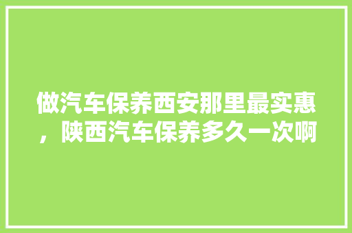 做汽车保养西安那里最实惠，陕西汽车保养多久一次啊多少钱。